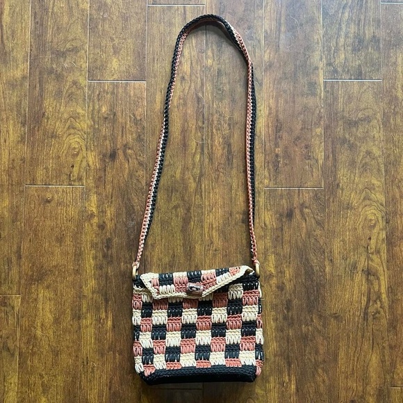 Handbags - Woven Multicolor Crossbody Bag